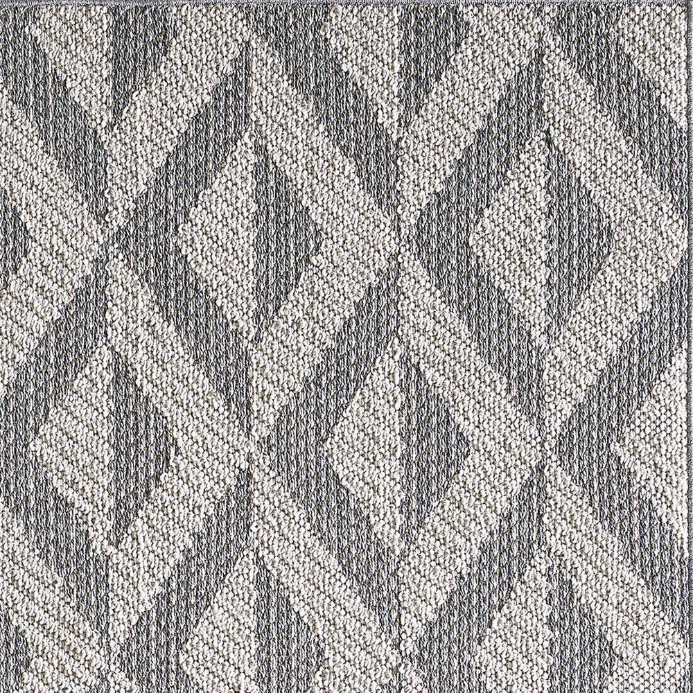 Modern Terrace 94"x121" Gray Synthetic Easy-Care Area Rug