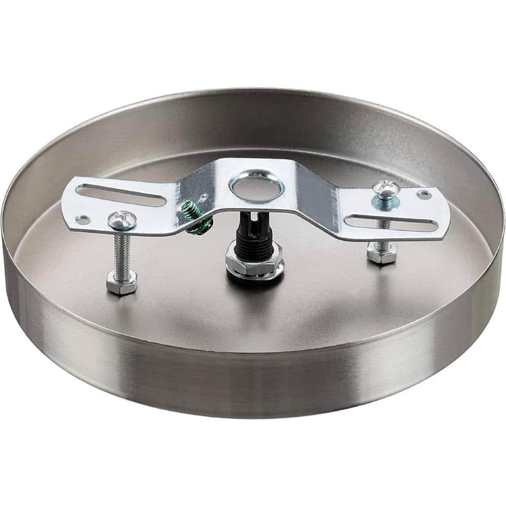 Aspen Creative 21512-22 Canopy Kit, 5-1/8"D, 7/16" Center Hole, Matte White, 2PK