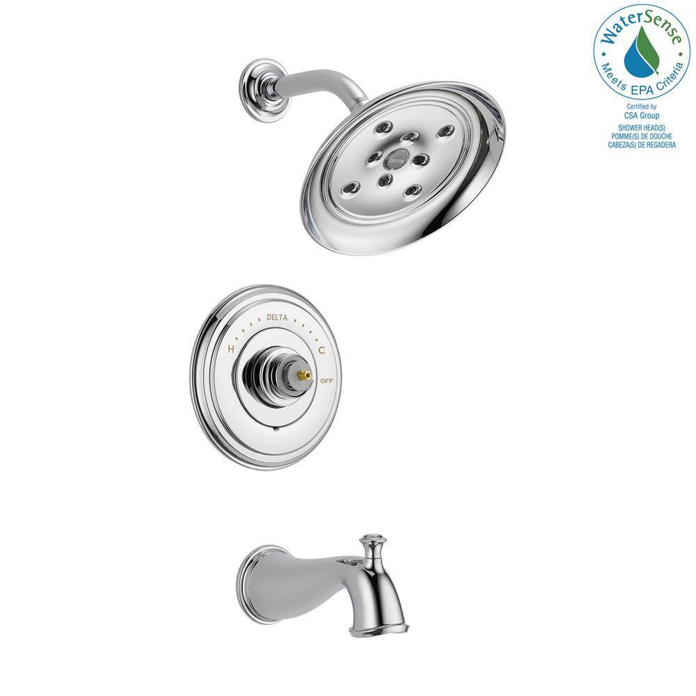 Classic Chrome 7" Stainless Steel Raincan Showerhead with H2Okinetic Technology