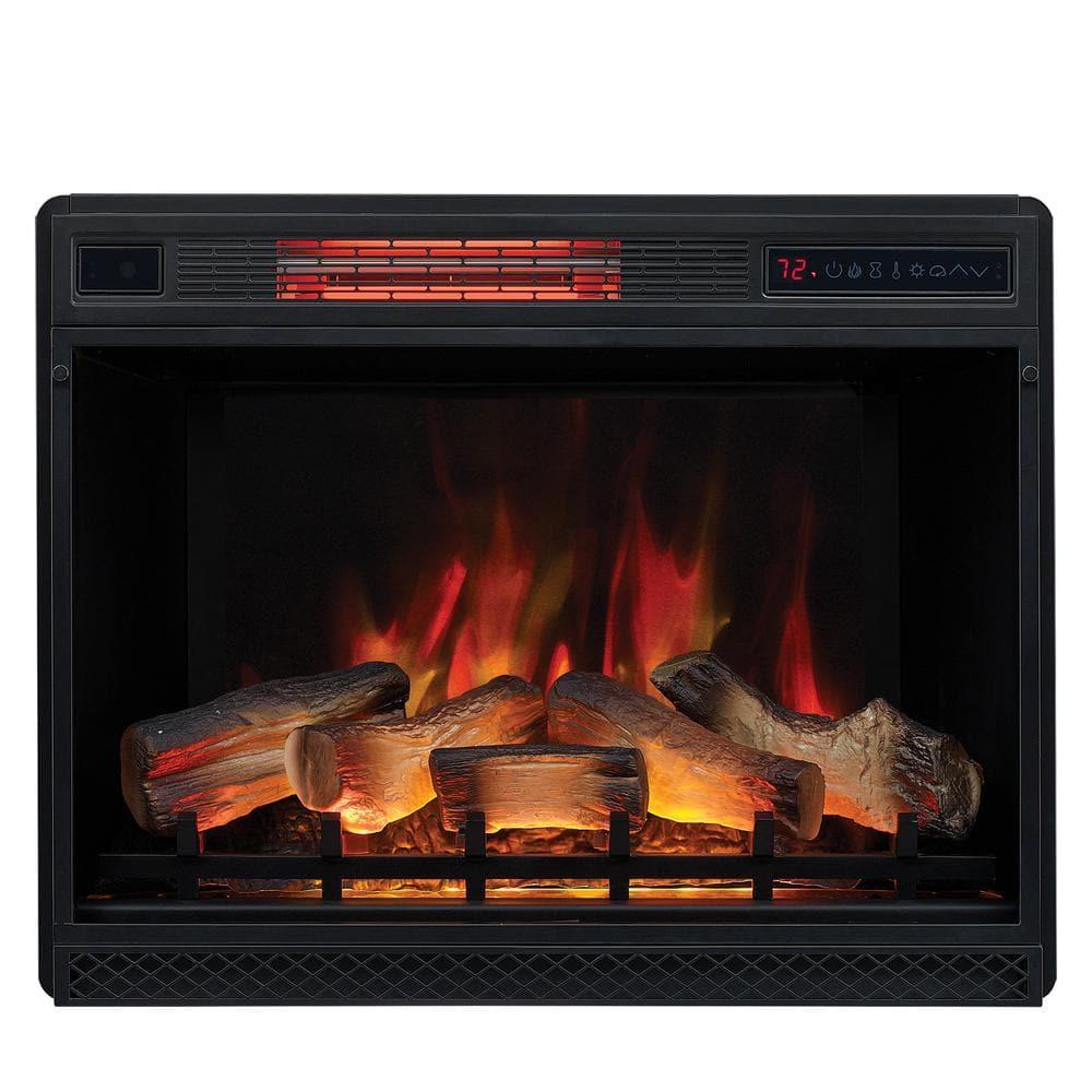 ClassicFlame 3D Spectrafire Plus 28" Infrared Electric Fireplace Insert - Black, 28II042FGL