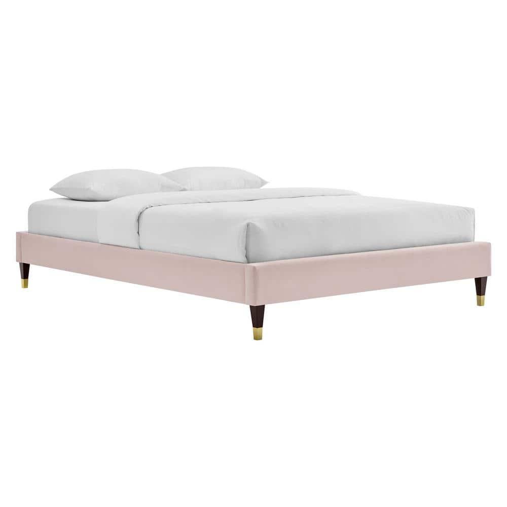 Modway Harlow King Performance Velvet Platform Bed Frame