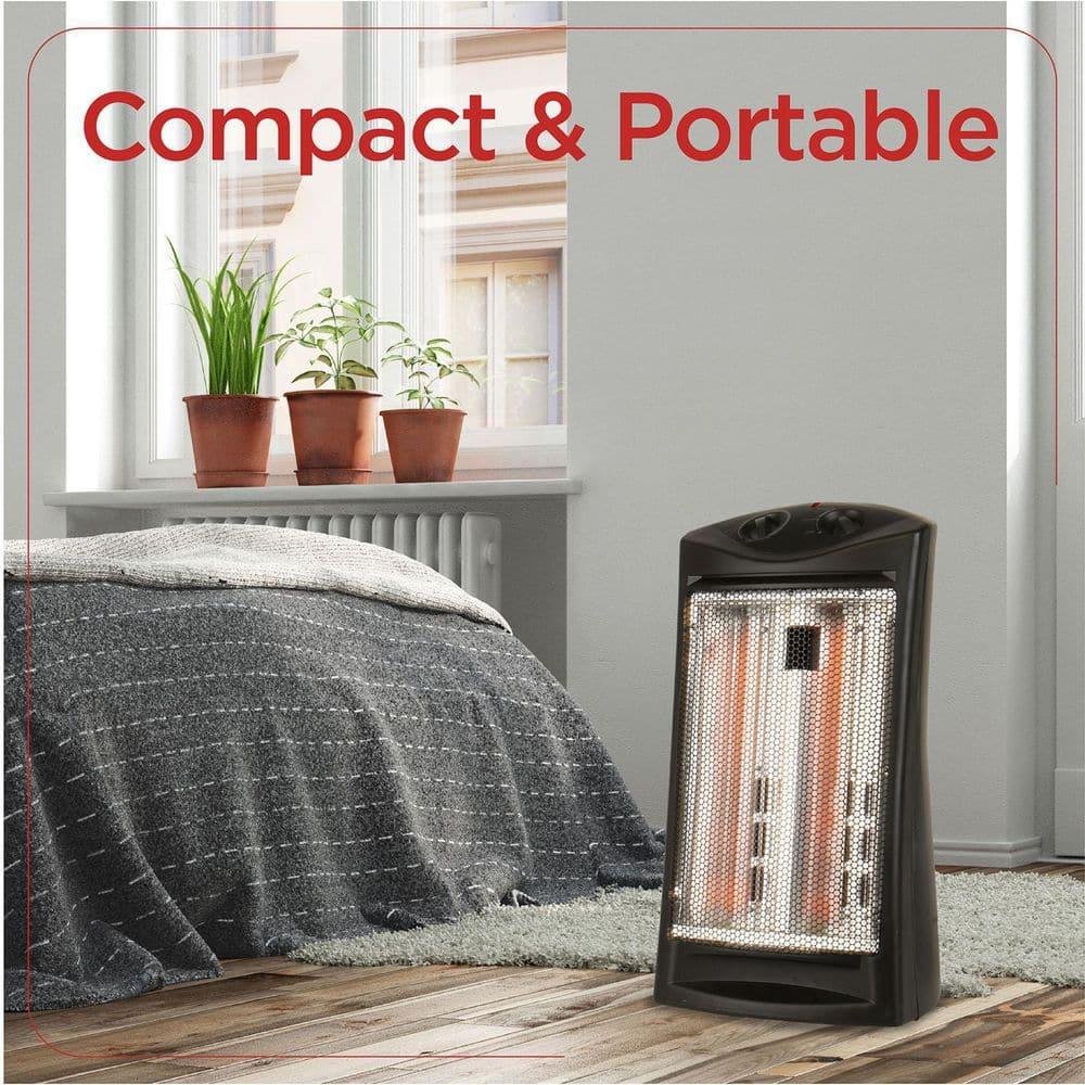 BLACK+DECKER Quartz 1500 Watt Electric Infrared Tower Heater with Manual Control