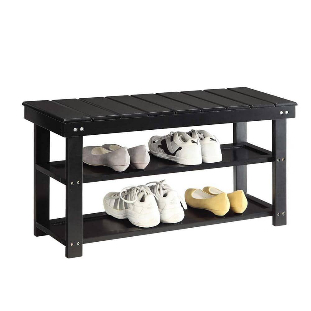Oxford Utility Mudroom Bench, Black