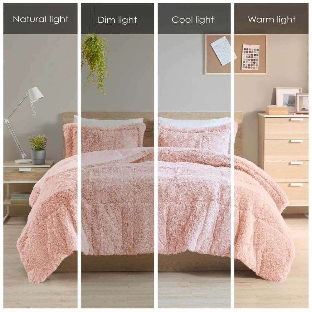 Intelligent Design Malea Shaggy Faux Fur Comforter Mini Set