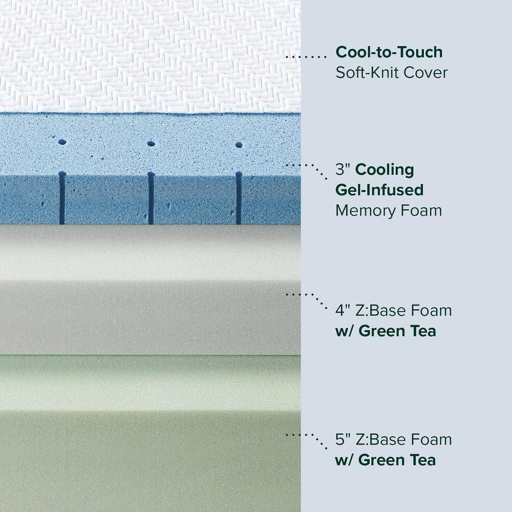 Zinus 12" Ultra Cooling Gel Memory Foam Mattress - Twin