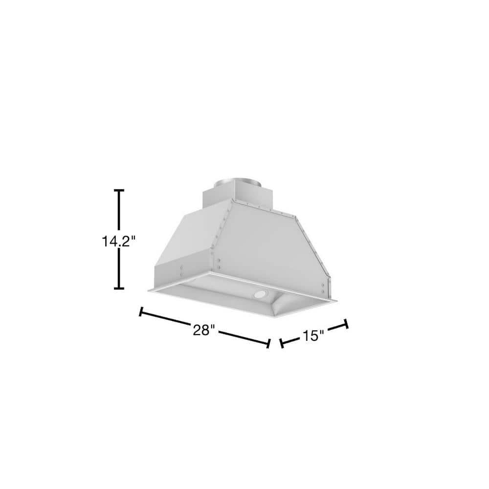 ZLINE 34" Ducted Wall Mount Range Hood Insert in Outdoor Approved Stainless Steel (695-304-34)