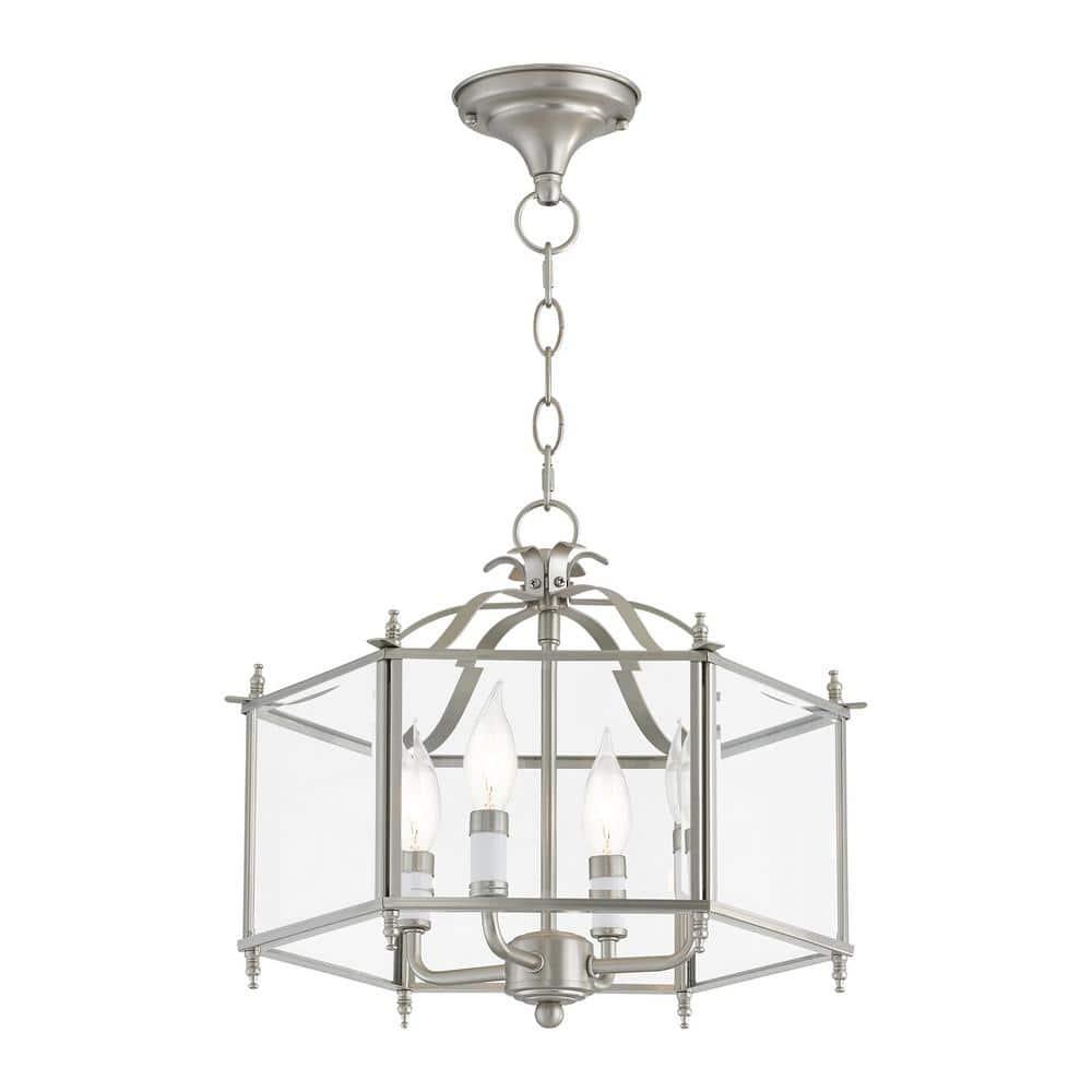 Livex Lighting Livingston 4 - Light Pendant in  Brushed Nickel