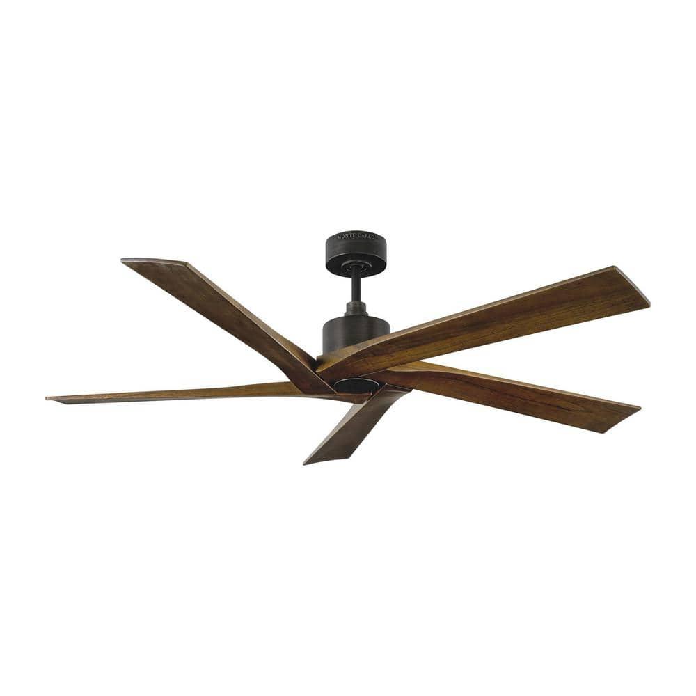 Monte Carlo 5Aspr56 Aspen 56" 5 Blade Indoor Ceiling Fan - Grey