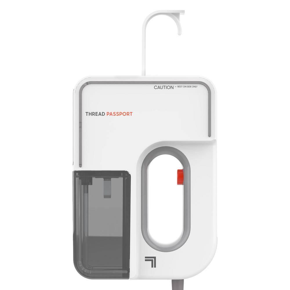 Sharper Image Thread Passport Handheld Travel Garment Steamer, Ice White
