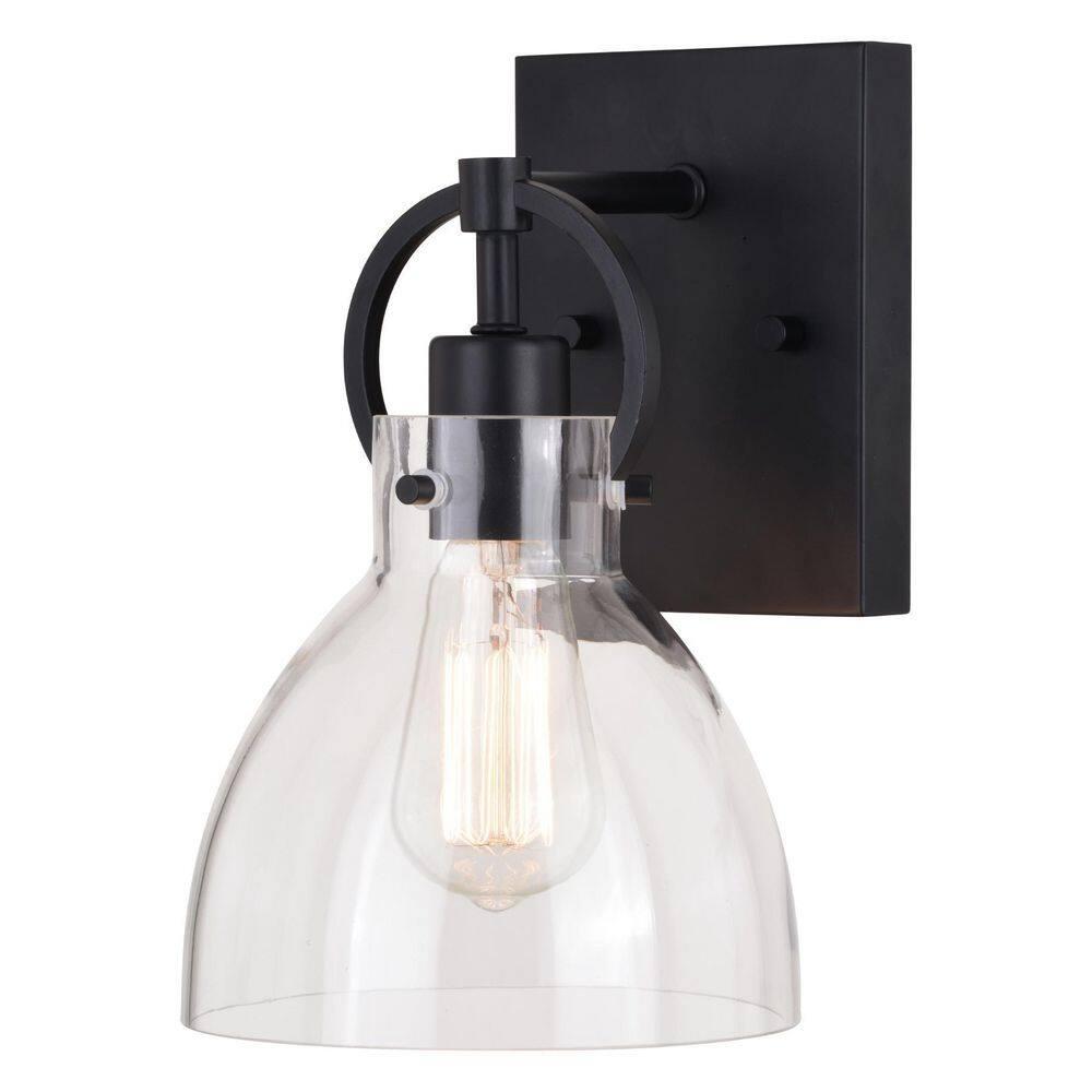 Vaxcel Ogden 1 - Light Vanity in  Matte Black