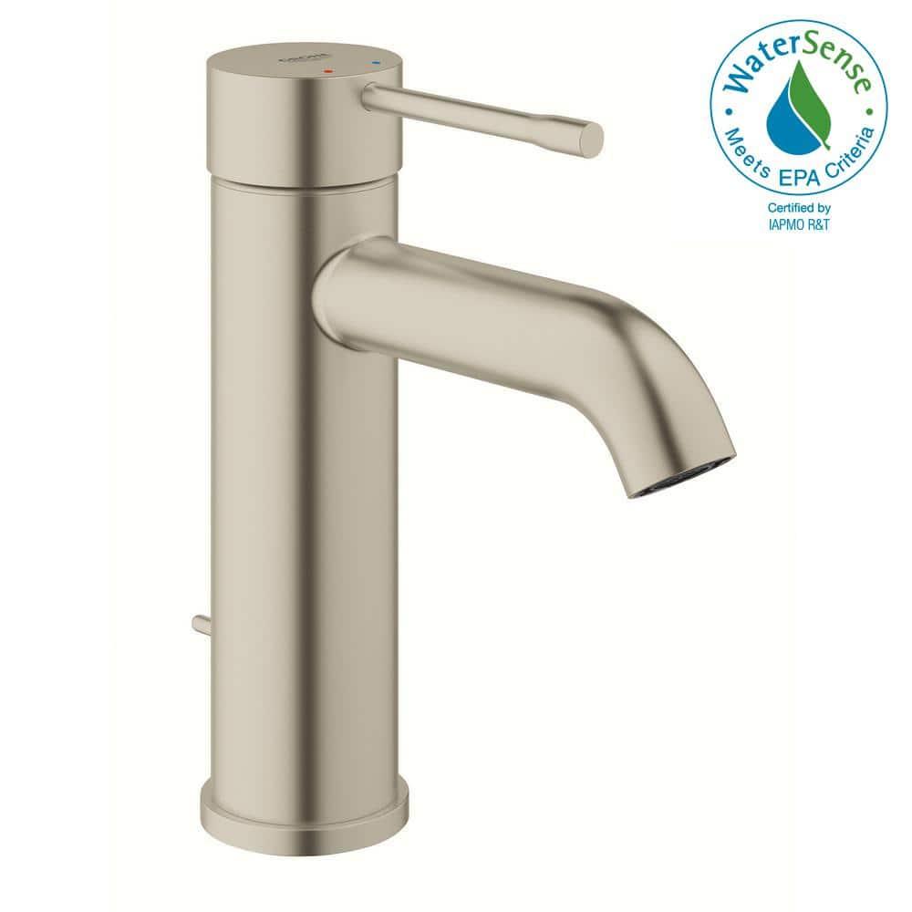 Grohe 23 592 A Essence 1.2 GPM Single Hole Bathroom Faucet - Nickel