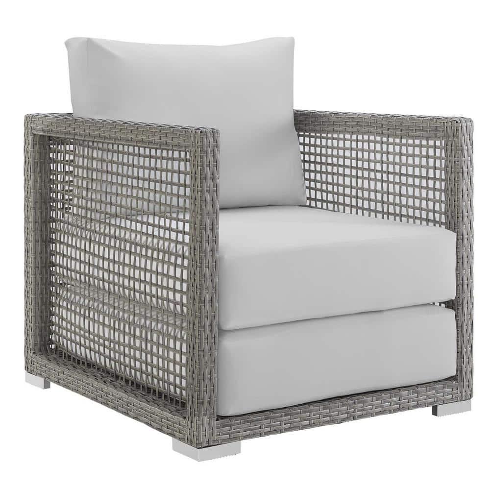 Modway Aura Outdoor Patio Rattan Armchair, Multiple Colors