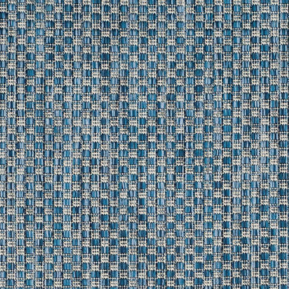 Courtyard CY8521 Power Loomed Indoor/Outdoor Accent Rug - Navy/Grey - 2'7"x5' - Safavieh.