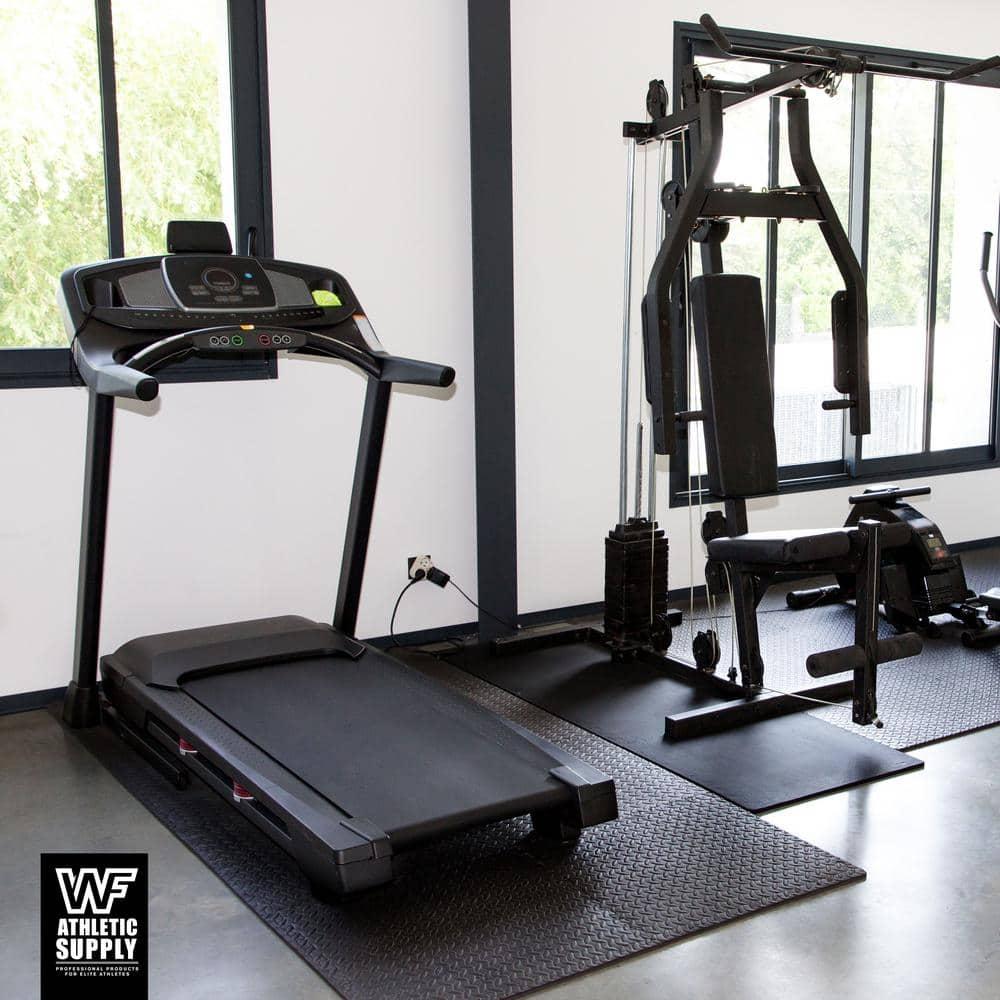 Extra Thick Interlocking Exercise Foam Mats, 3/4-Inch Thickness Gym Flooring Tiles (72 SQ. FT)