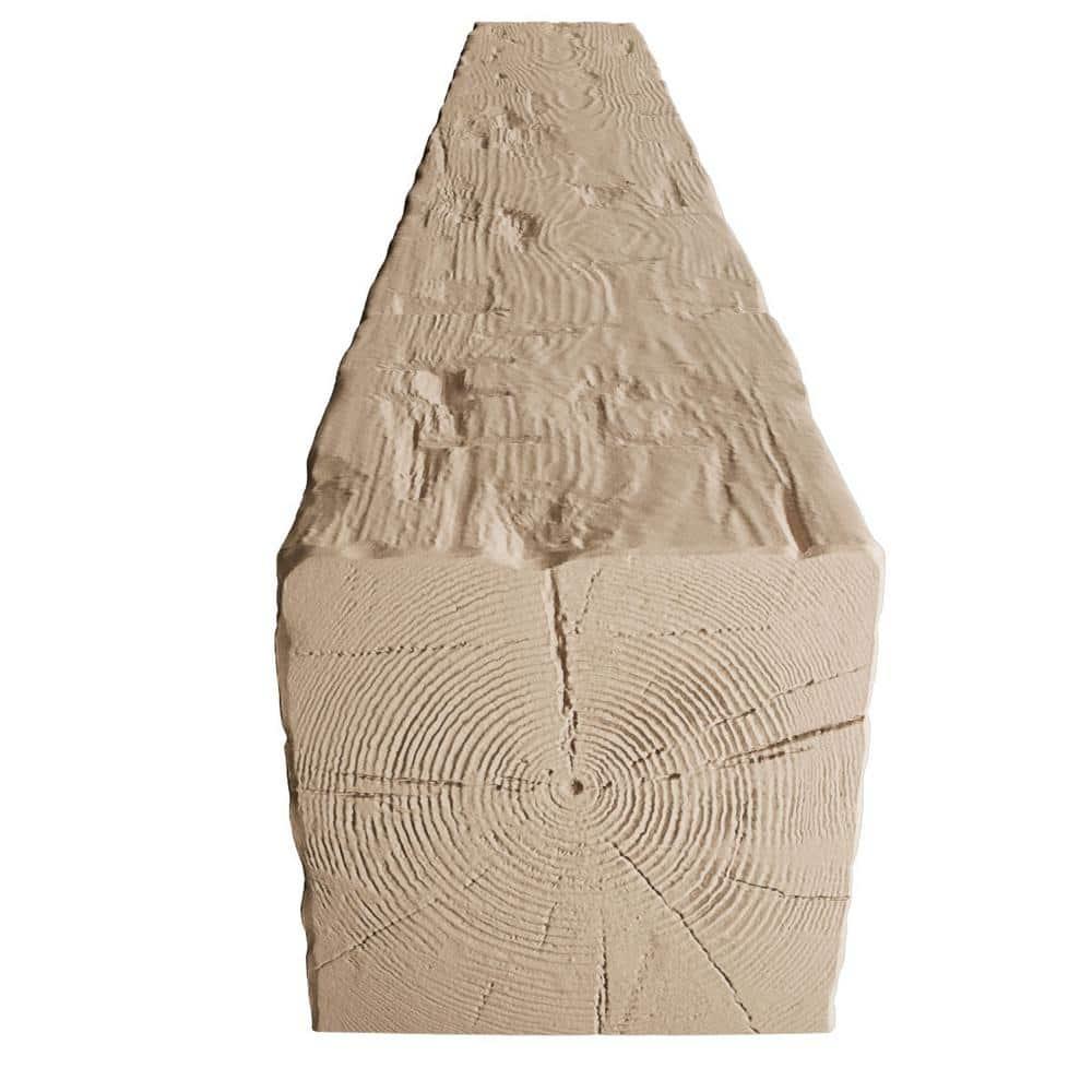 Ekena Millwork Hand Hewn Timberthane Faux Wood 3-Sided Ceiling Beam (U-beam)