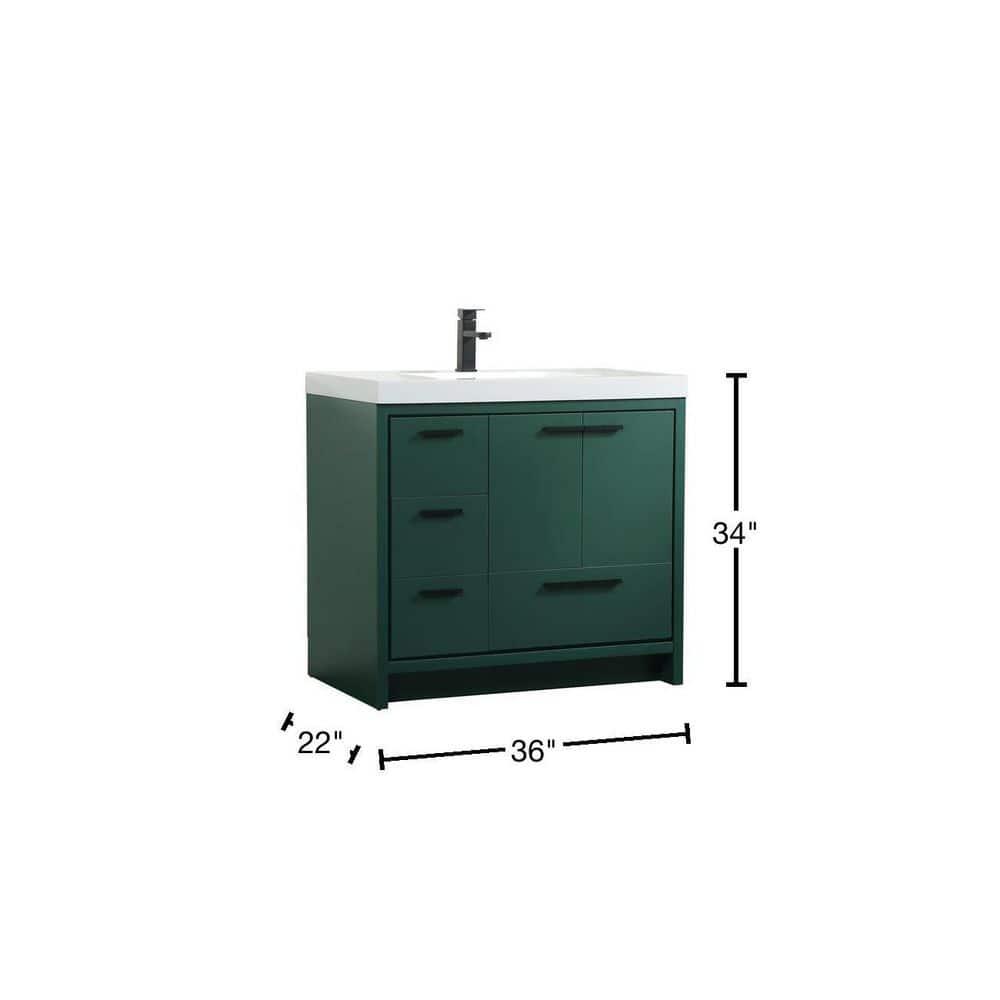 Mercury Row® Southmead 36'' Single Bathroom Vanity with Resin Top