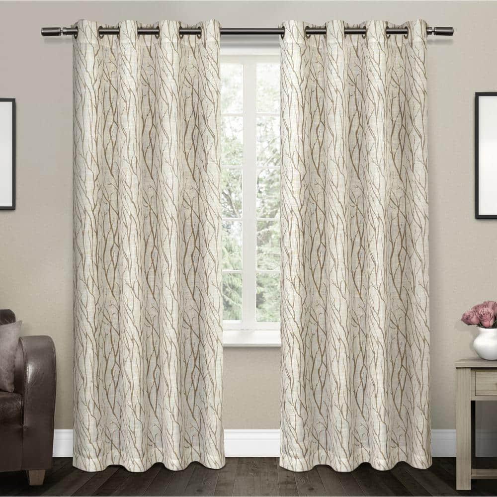 Winston Porter Leija Floral Sheer Grommet Curtain Panels & Reviews | Wayfair