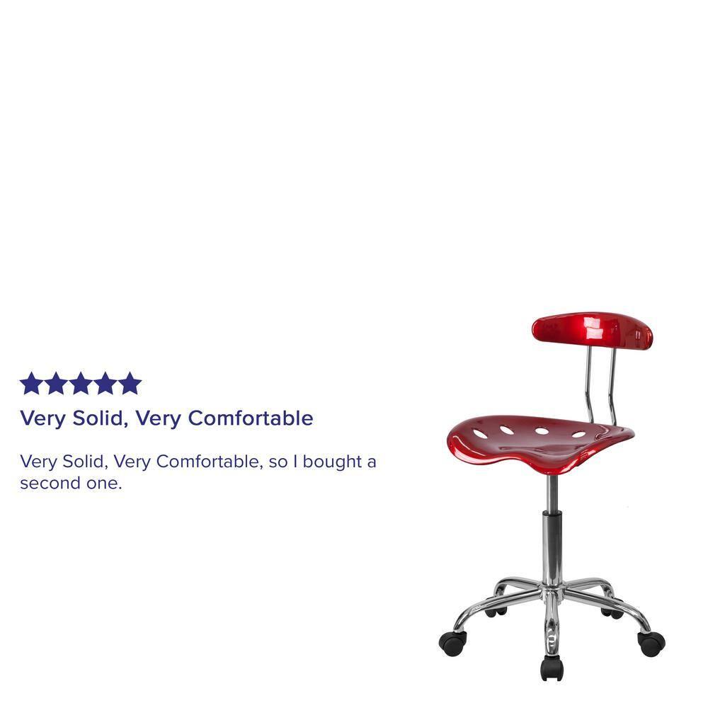 Flash Furniture Bonavant Adjustable Swivel Chair for Desk and Office with Tractor Seat