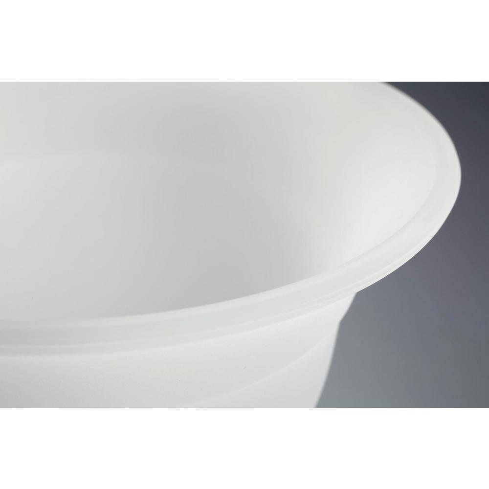 Progress Lighting Trinity 1-Light Bath Fixture, Ceramic, Antique Bronze, Etched Glass Shade