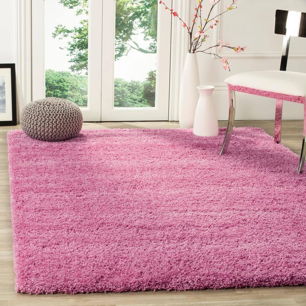 Shag SG151 Power Loomed Indoor Area Rug - Pink - 4'x6' - Safavieh.