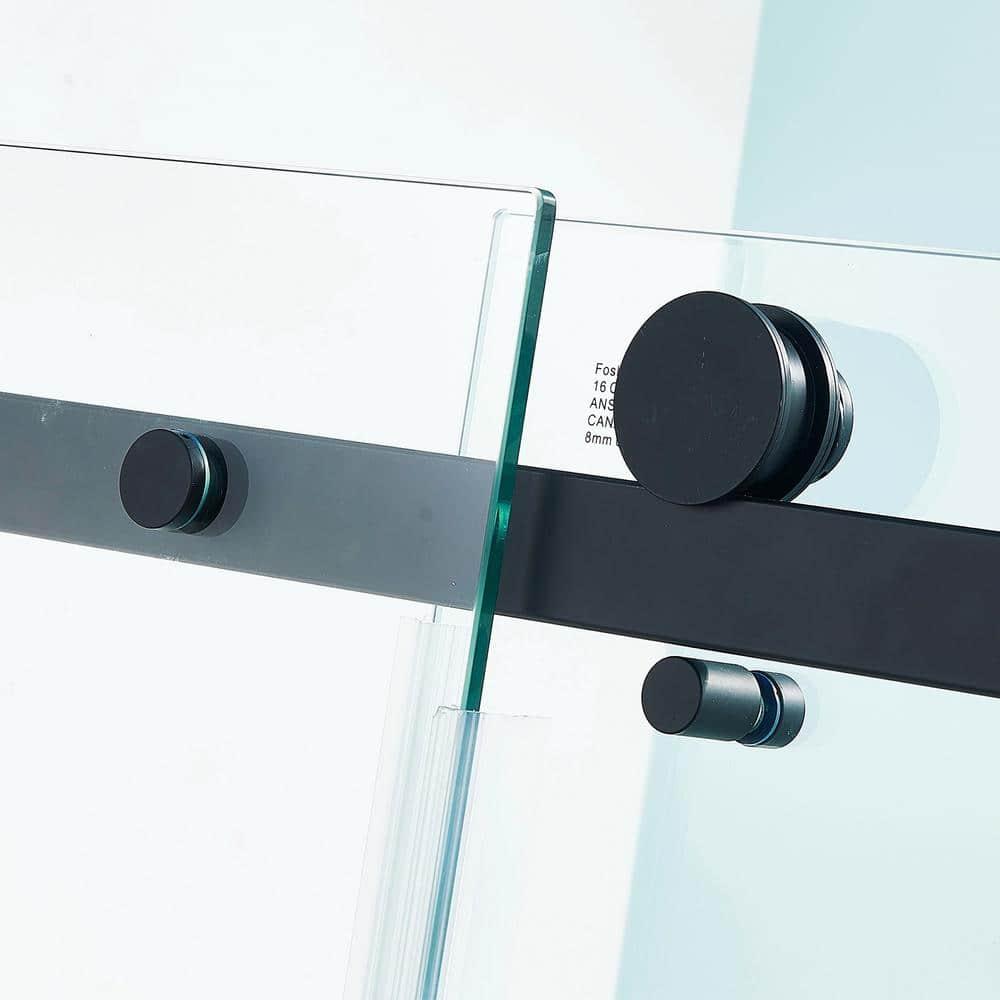 56"-60 ‘W x 75’ Aluminum Framed Shower Door