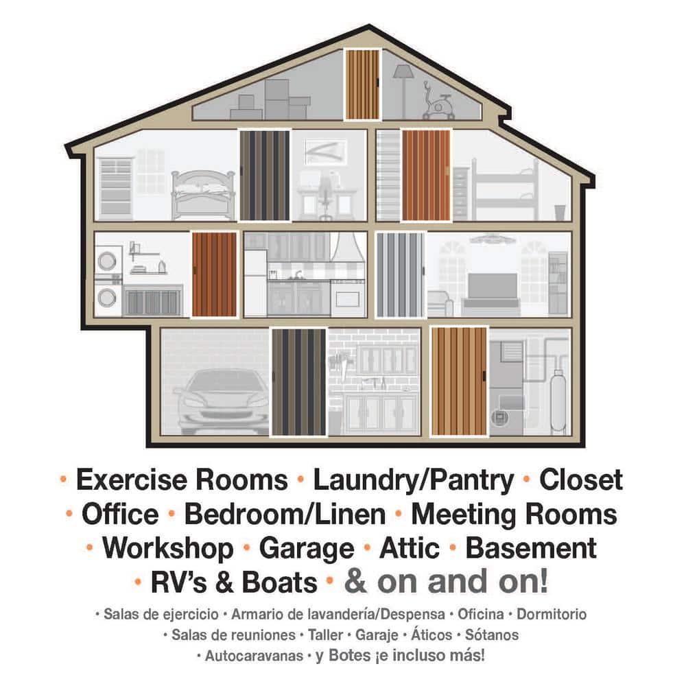 LTL Home Products Sienna PVC/Vinyl Accordion Door