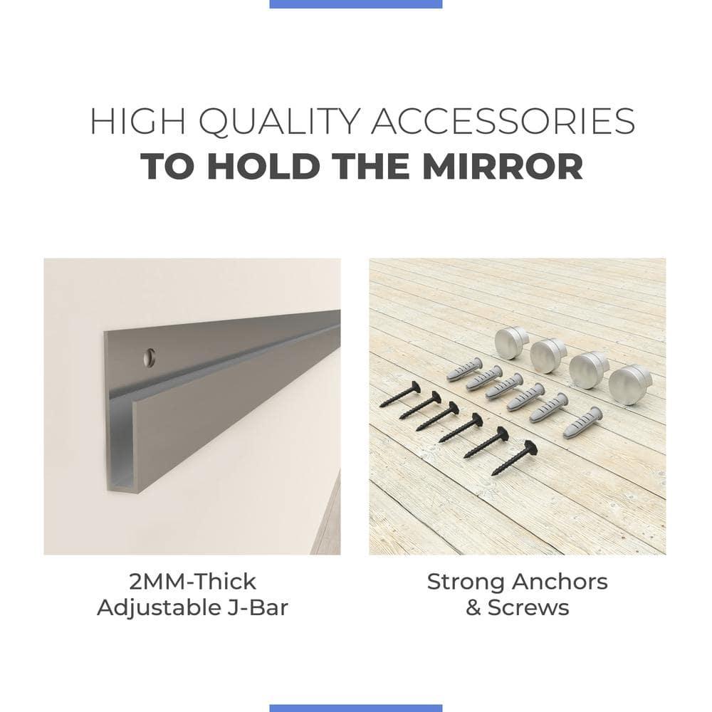 Gym Wall Mirror SD Annealed 1/4" Thick | Safety-Backed, 36" x 60"