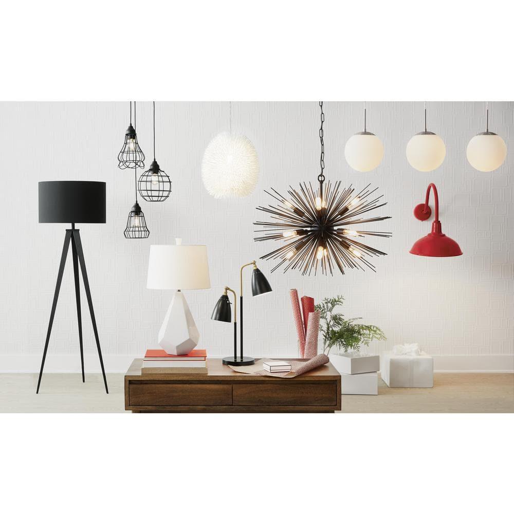 Director Collection Tripod Standing Lamp with Drum Shade: Modern Home Decor - Adesso