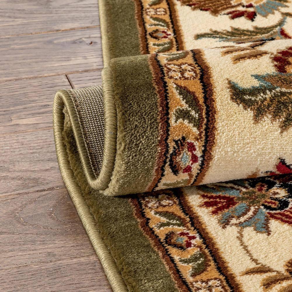 Well Woven Timeless Abbasi Oriental Persian Green 5'3" x 7'3" Area Rug