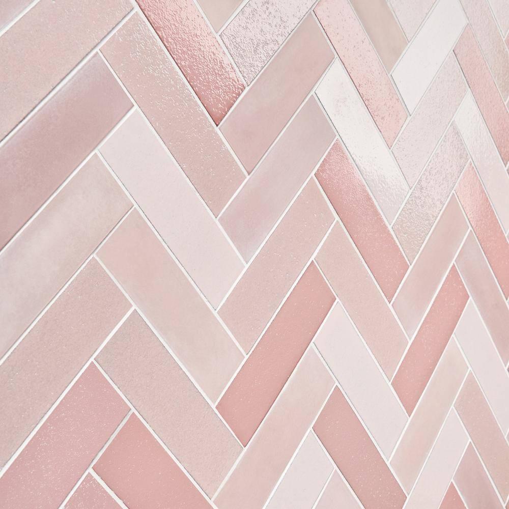 Groovy Blend 2" x 8" Glossy Lava Stone Subway Wall Tile (3.88 Sq. Ft. / Case)