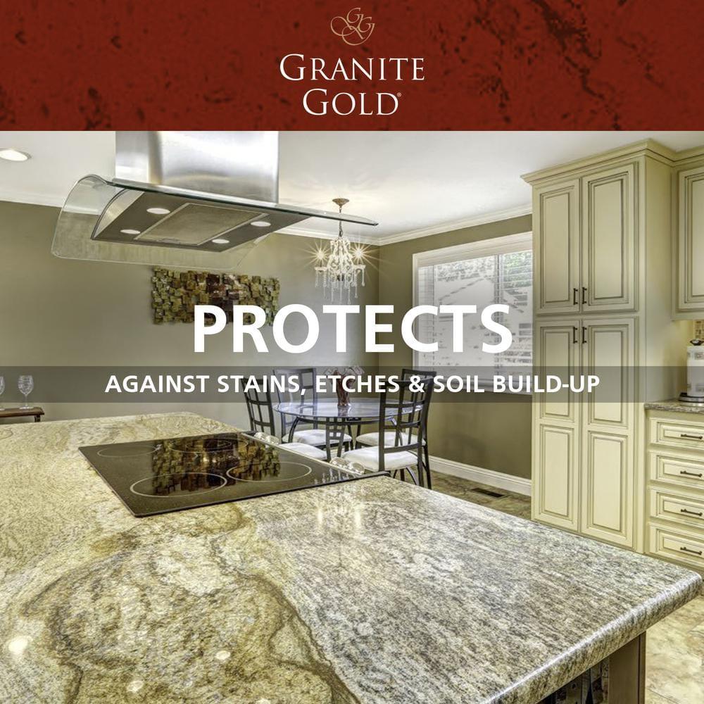 Granite Gold Sealer, Countertop Sealer for Granite, Marble and More, 24 fl oz