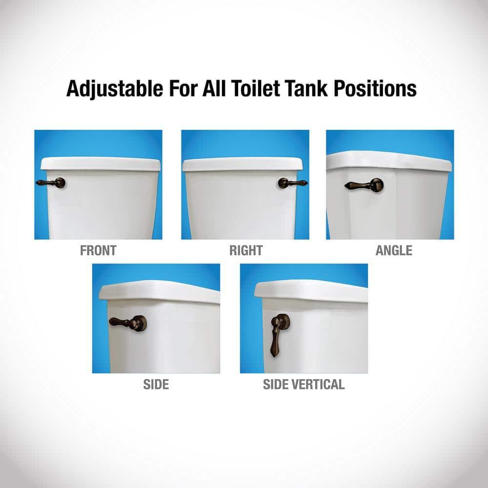 Danco 12061 Deco Toilet Tank Lever Replacement Handle with Front/Side/Angle/Side/Vertical Mount in Oil Rubbed Bronze