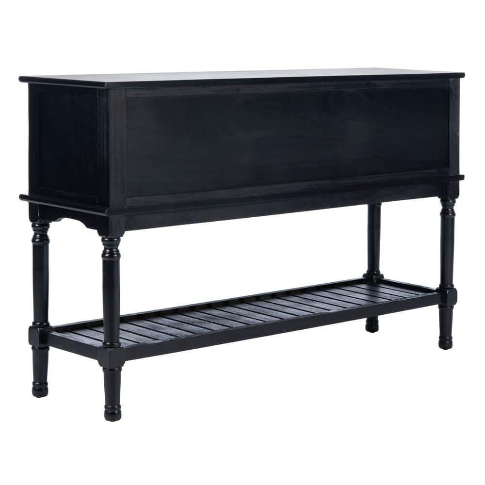 Tate 2 Drawer 2 Door Console Table - CNS5722B - Black - Safavieh