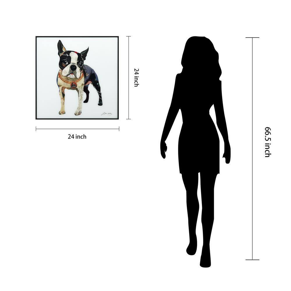 Red Barrel Studio® Apphia The Boxer - Picture Frame Graphic Art Print on Glass