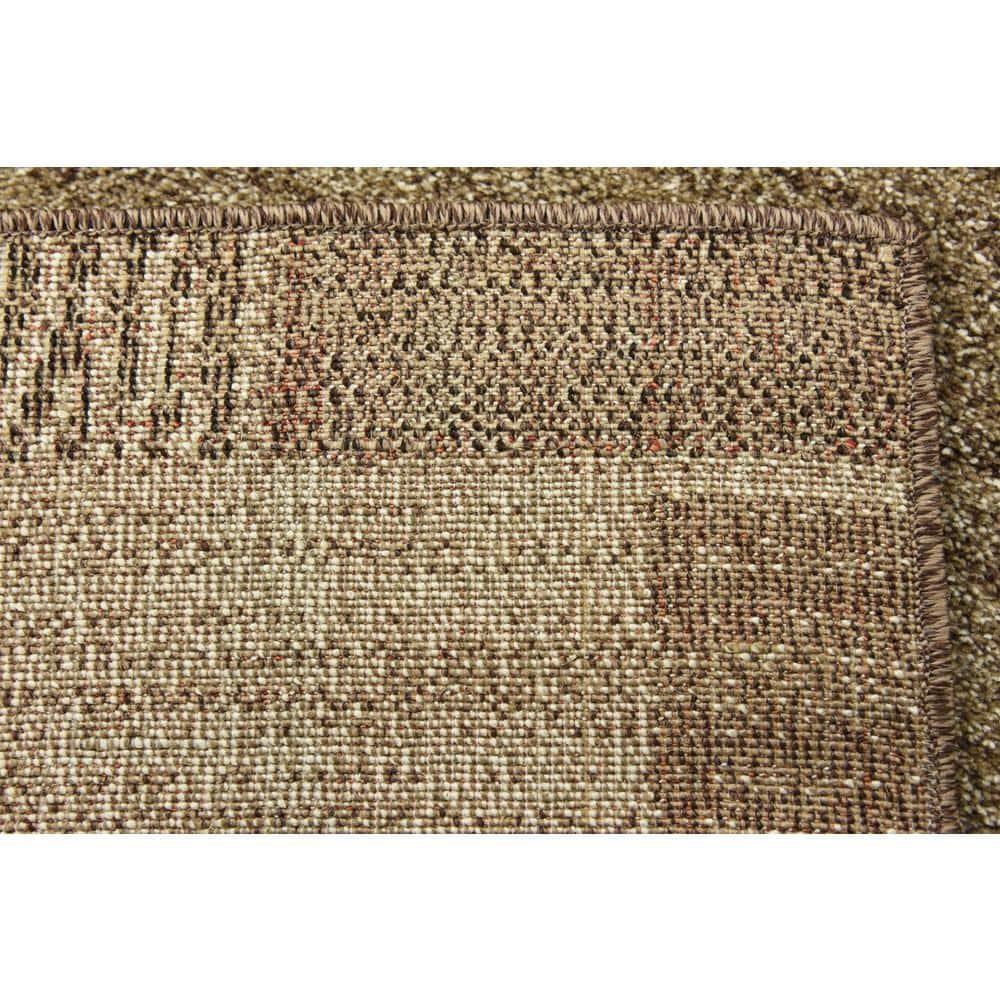 Unique Loom Del Mar Collection Area Rug - Sarah (2' 2" x 3' 1" Rectangle Dark Beige/Brown)