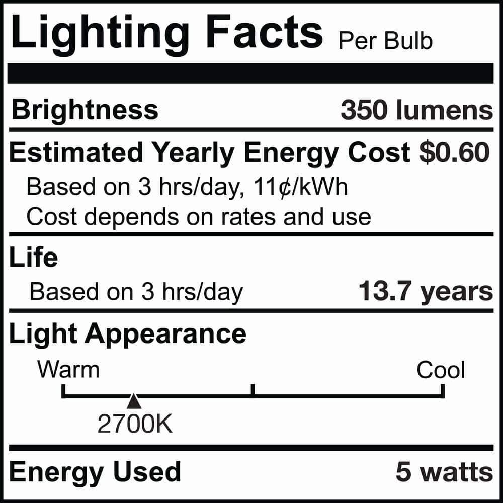 40 Watt Equivalent T9 E26/Medium (Standard) Dimmable 2700K LED Bulb