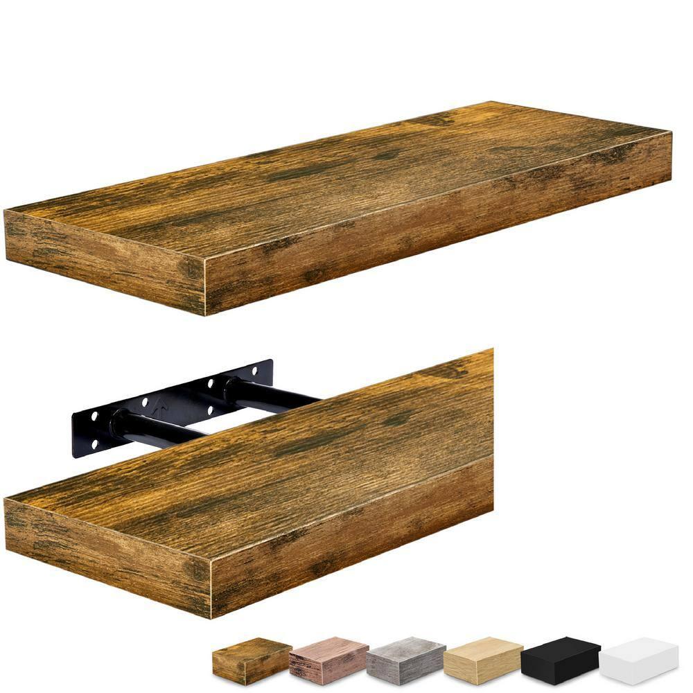 Sorbus Floating Shelves with Invisible Mounting Set of 2