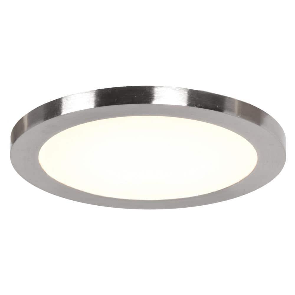 Access Lighting Disc 1 - Light Flush Mount in  Brushed Steel