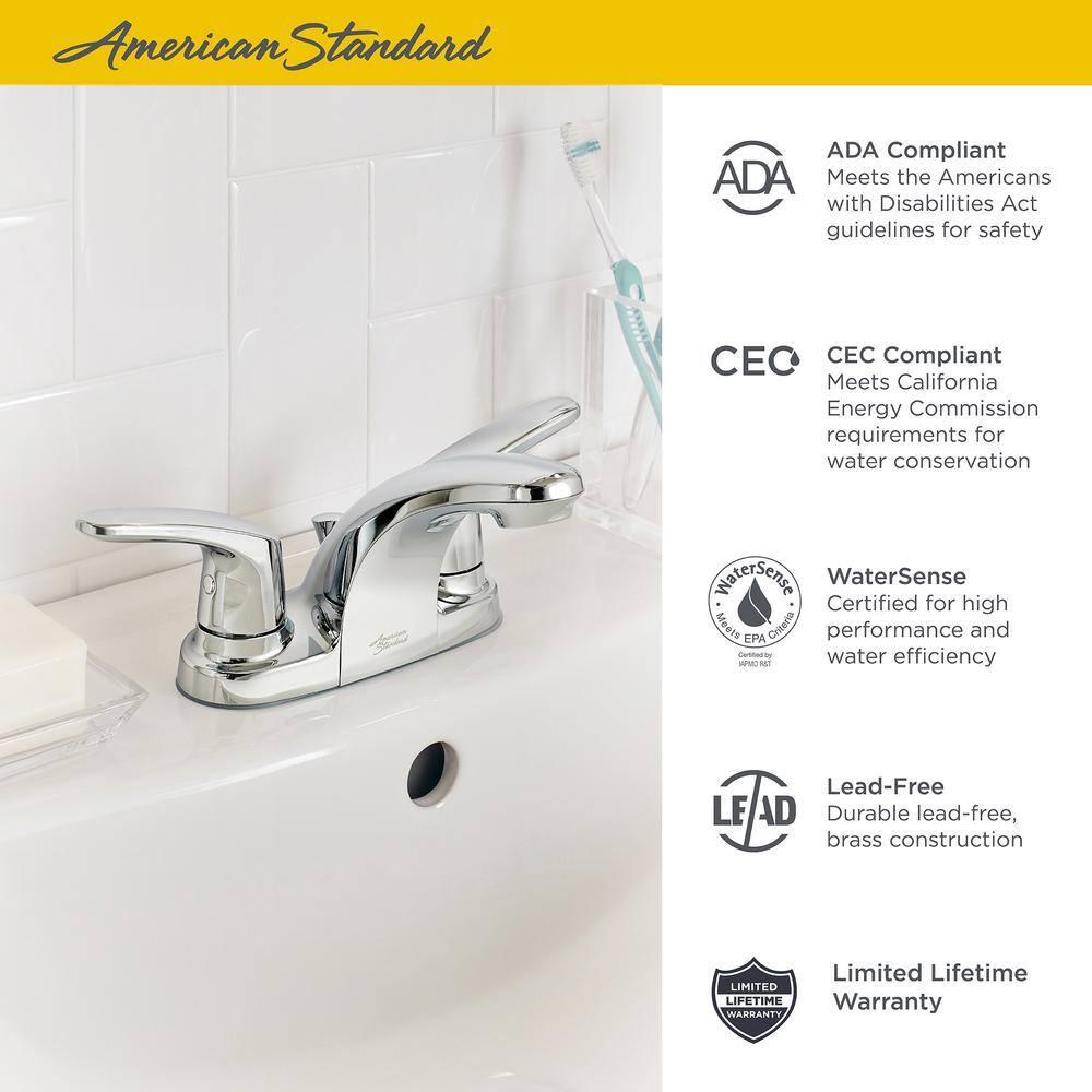Colony Pro Centerset Bathroom Faucet with Drain Assembly