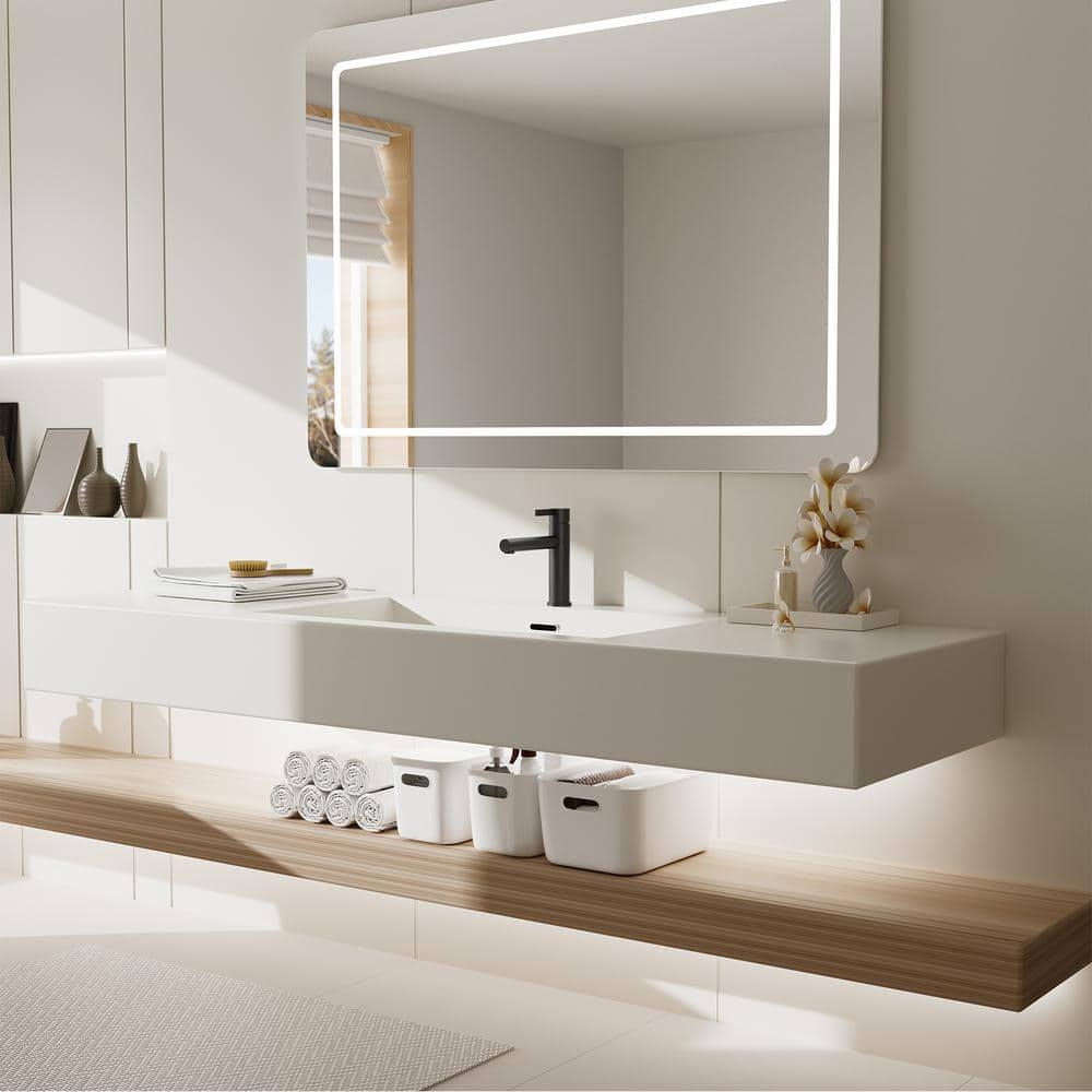 Single-Hole Single-handle Bathroom Faucet with Drain Assembly