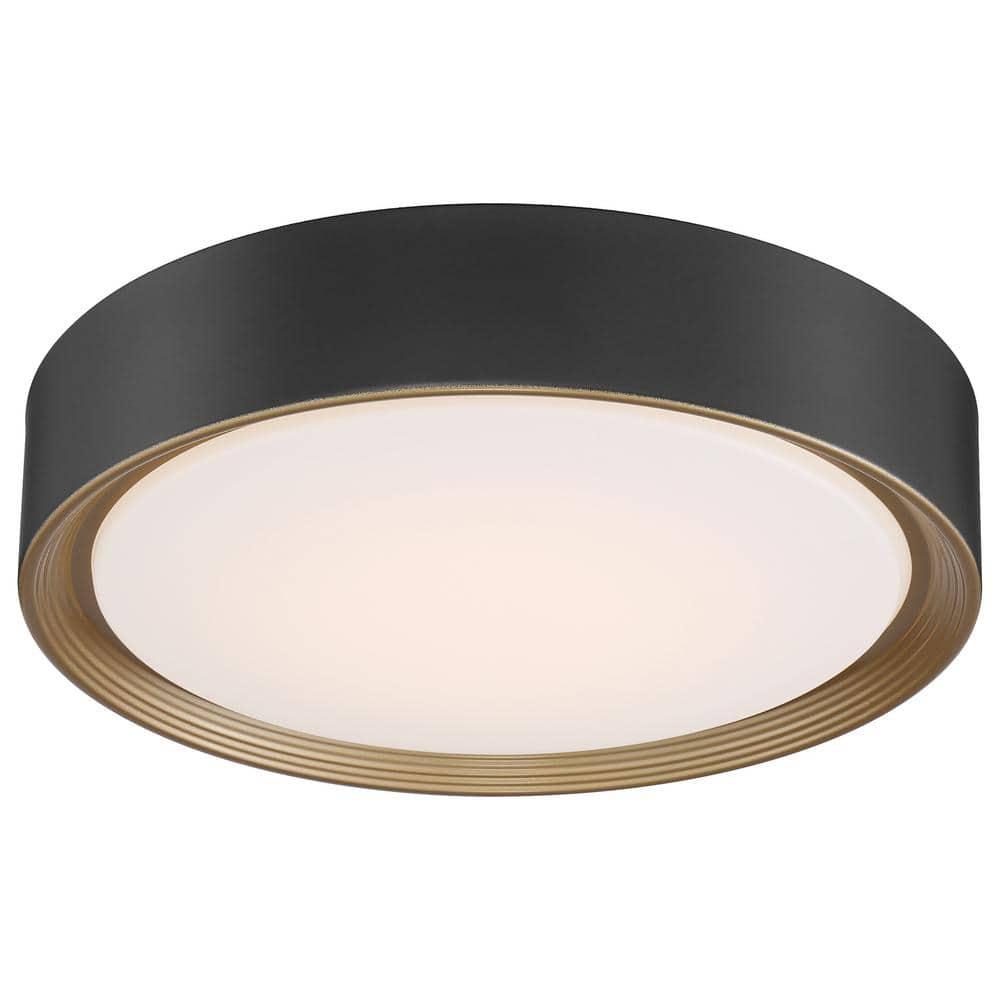 Access Lighting Malaga 1 - Light Flush Mount in  Matte Black