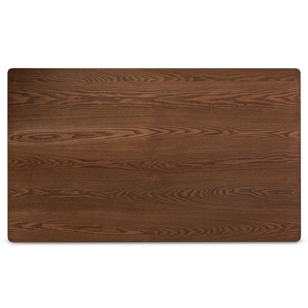 Baxton Studio Marcena Mid-Century Modern Grey Imitation Leather Upholstered and Walnut Brown Finished Wood 7-Piece