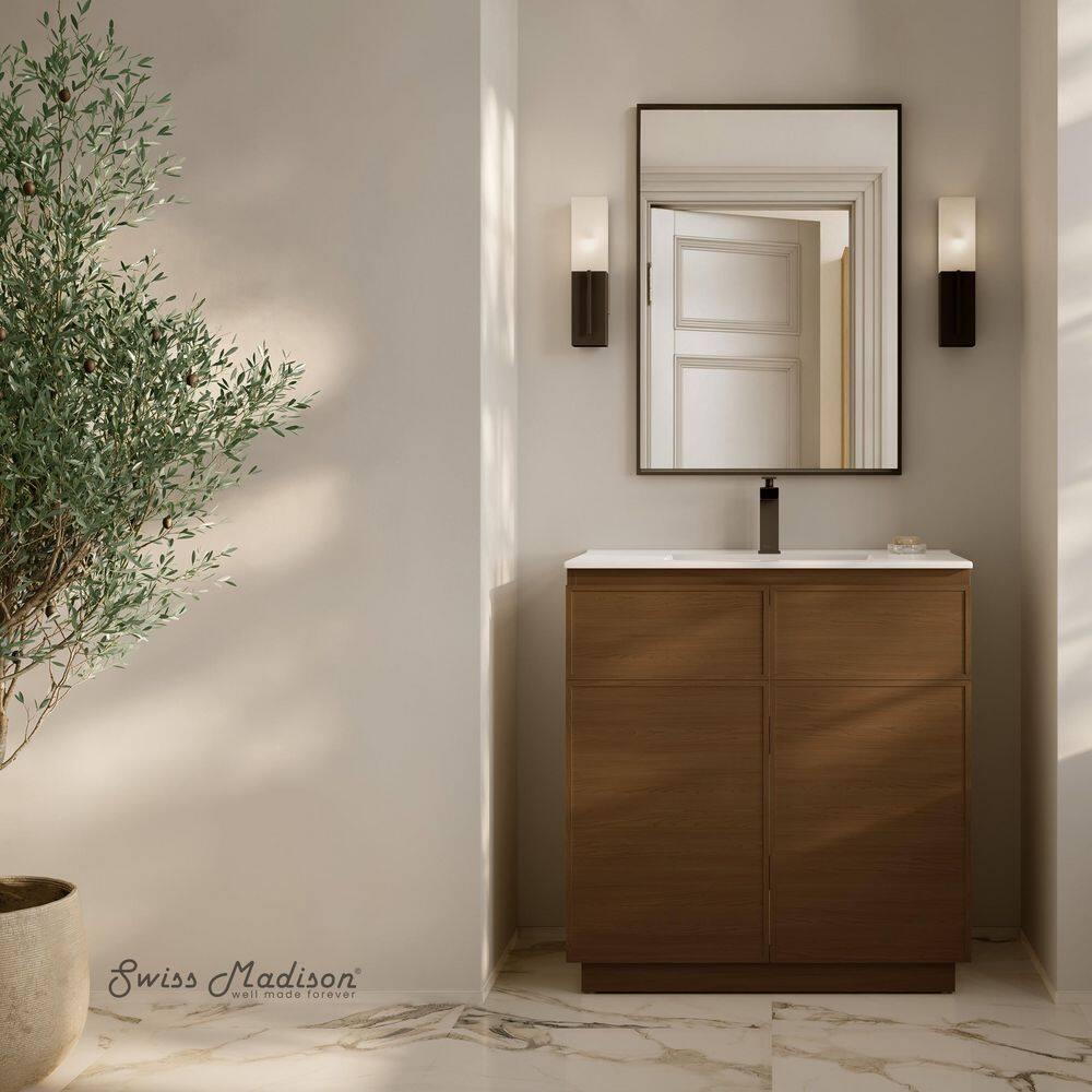 Swiss Madison St. Tropez 36" Freestanding Bathroom Vanity With Sink Top