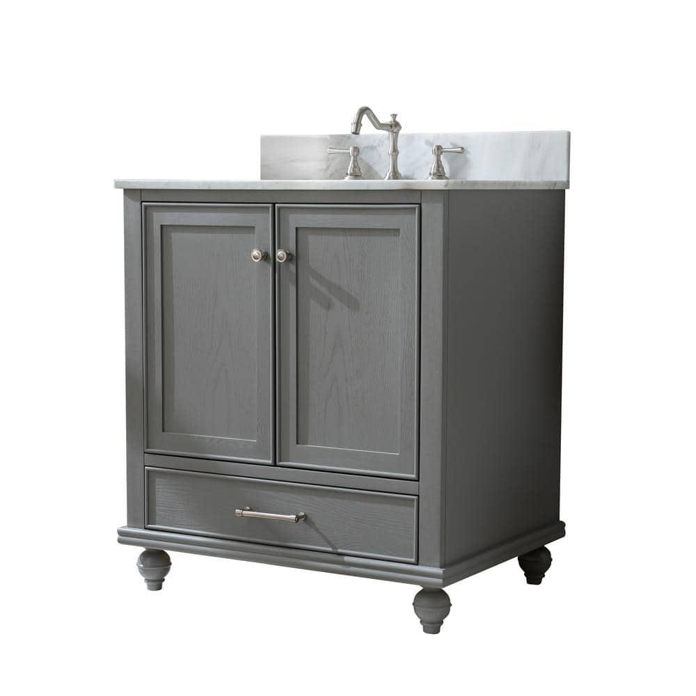 Melissa 30" Single Vanity - Grain White