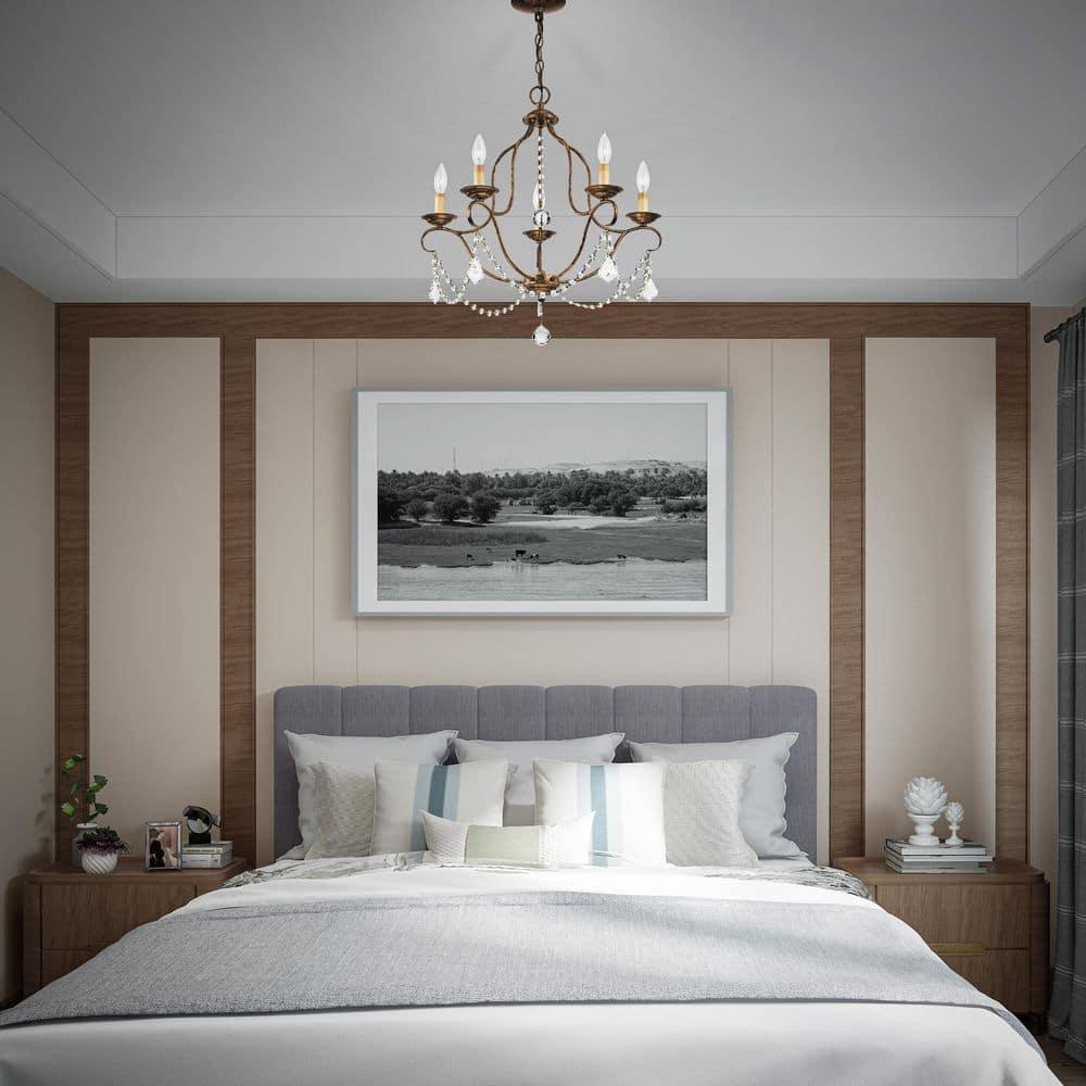Livex Lighting Chesterfield 5 - Light Chandelier in  Hand Applied Venetian Golden Bronze