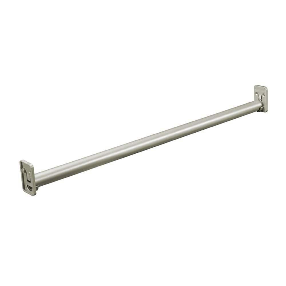 ClosetMaid Impressions 30 in. - 48 in. Satin Nickel Adjustable Teardrop Closet Rod