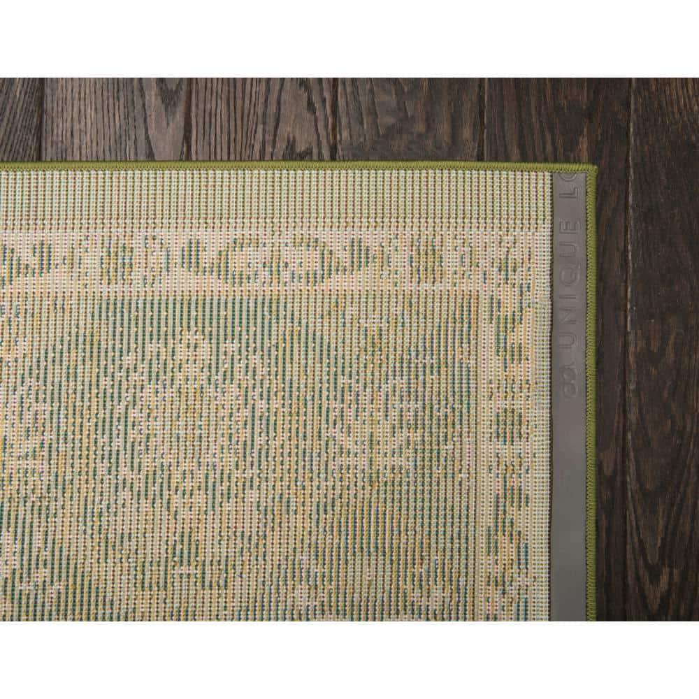 Kalf Abstract Green/Gray Rug