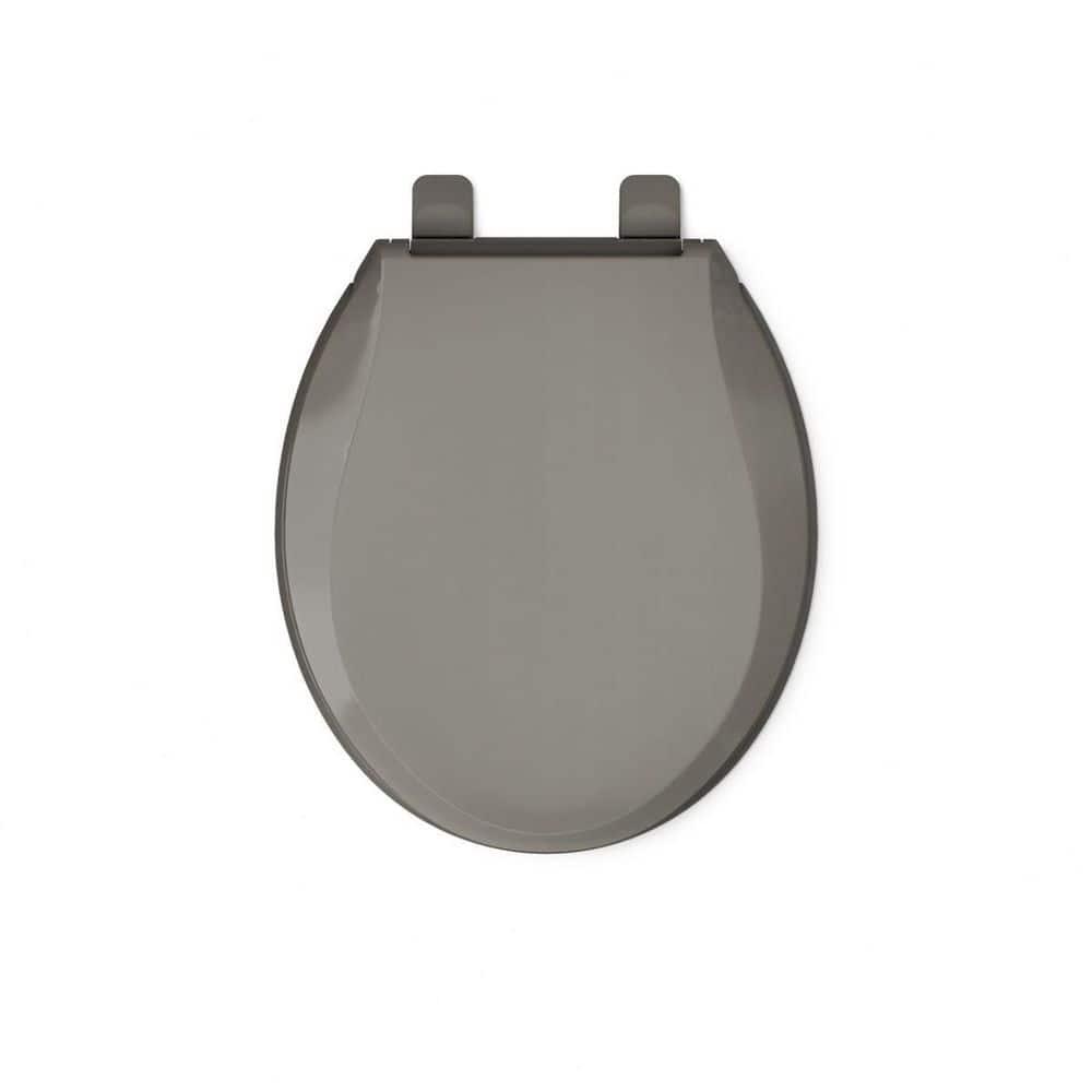 Cachet Round-Front Toilet Seat with Quiet-Close Lid and Seat and Grip-Tight Bumpers