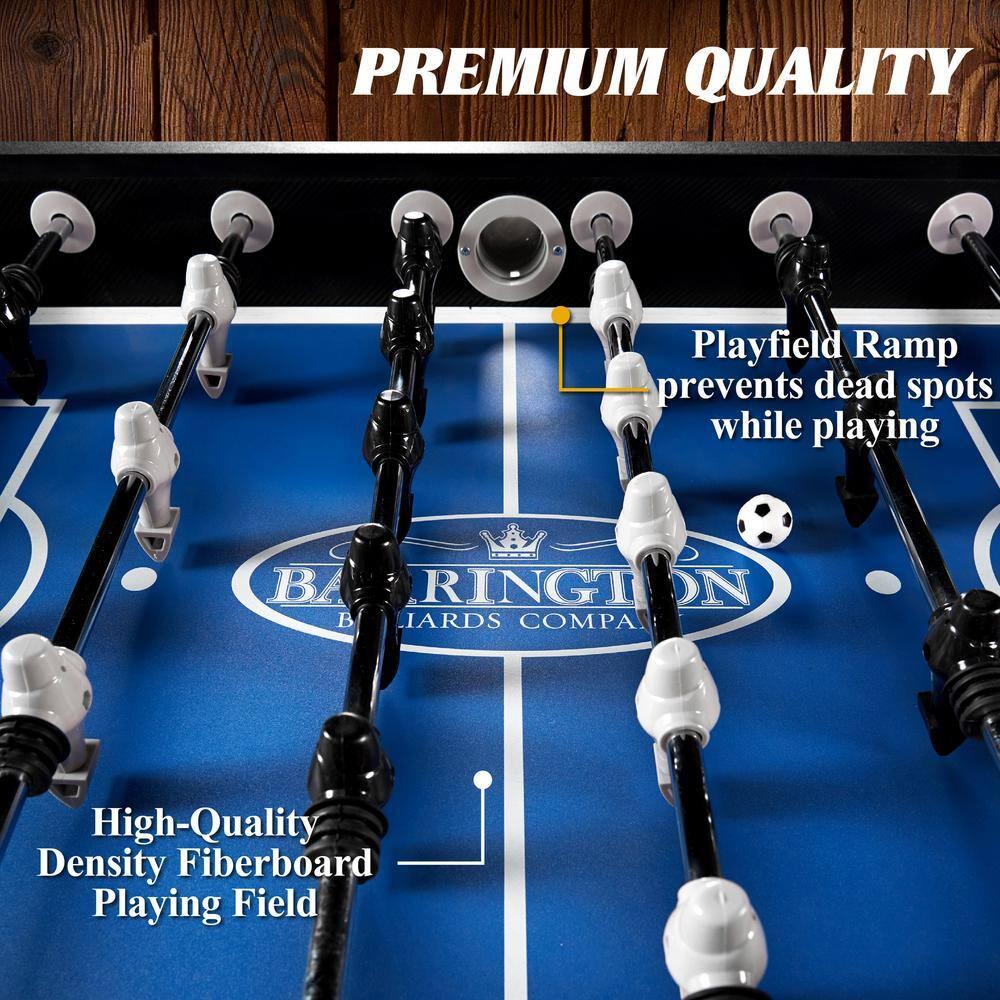 Barrington Billiards Company Barrington Billiards 58” Irvine Foosball Table, with Tabletop Sports Soccer Balls