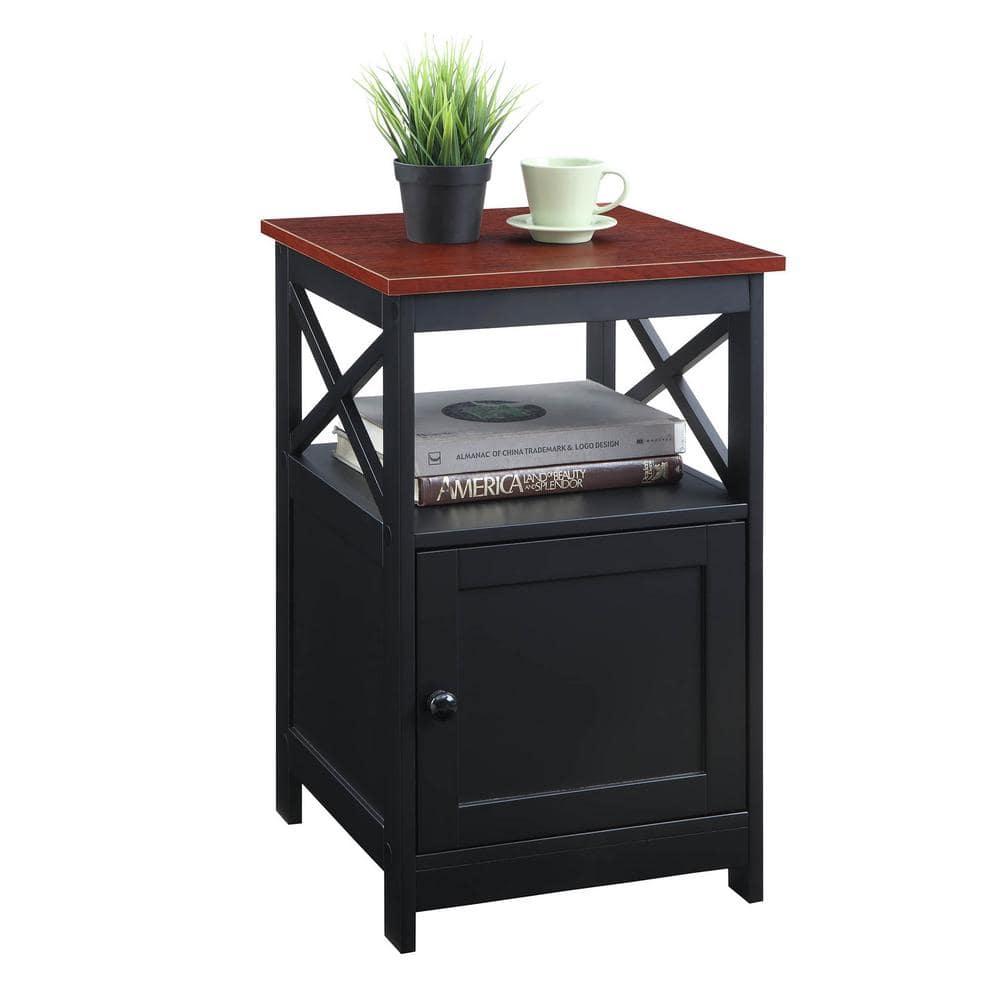 Convenience Concepts Oxford End Table with Cabinet, Multiple Finishes